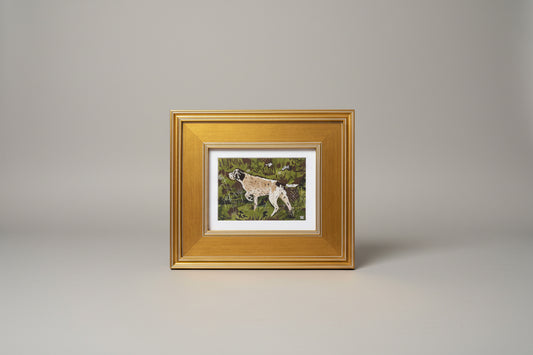 Olive Pointing Strong Framed Art 5x7 by Austin Williams