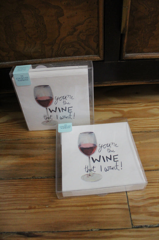 “Wine That I Want” Cocktail Napkins