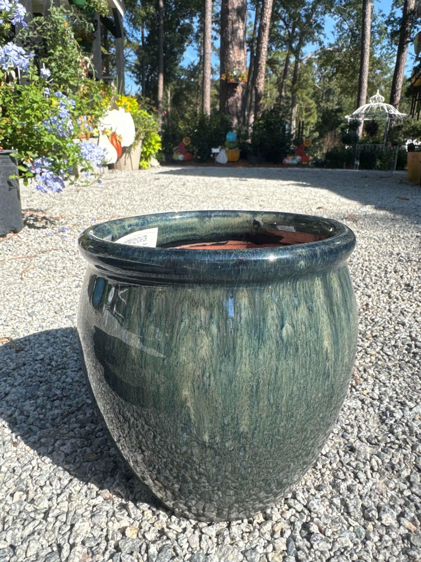 MCarr Belly Planter Navy Cream 6.3"