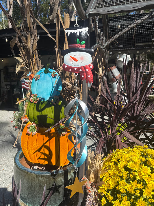 Metal Snowman Spinner