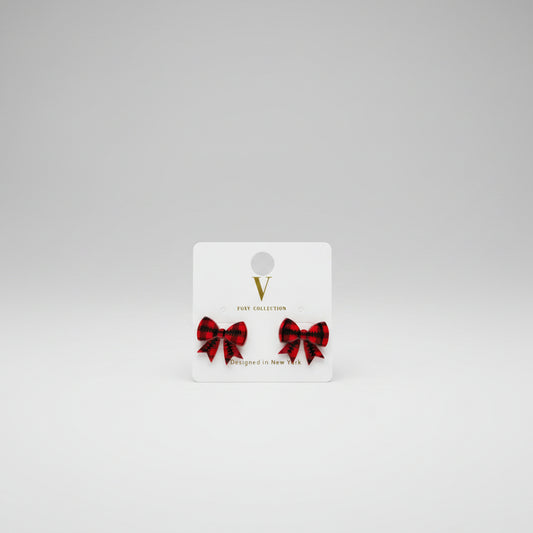 GAMEDAY 20 mm Printed Football Bow Earrings