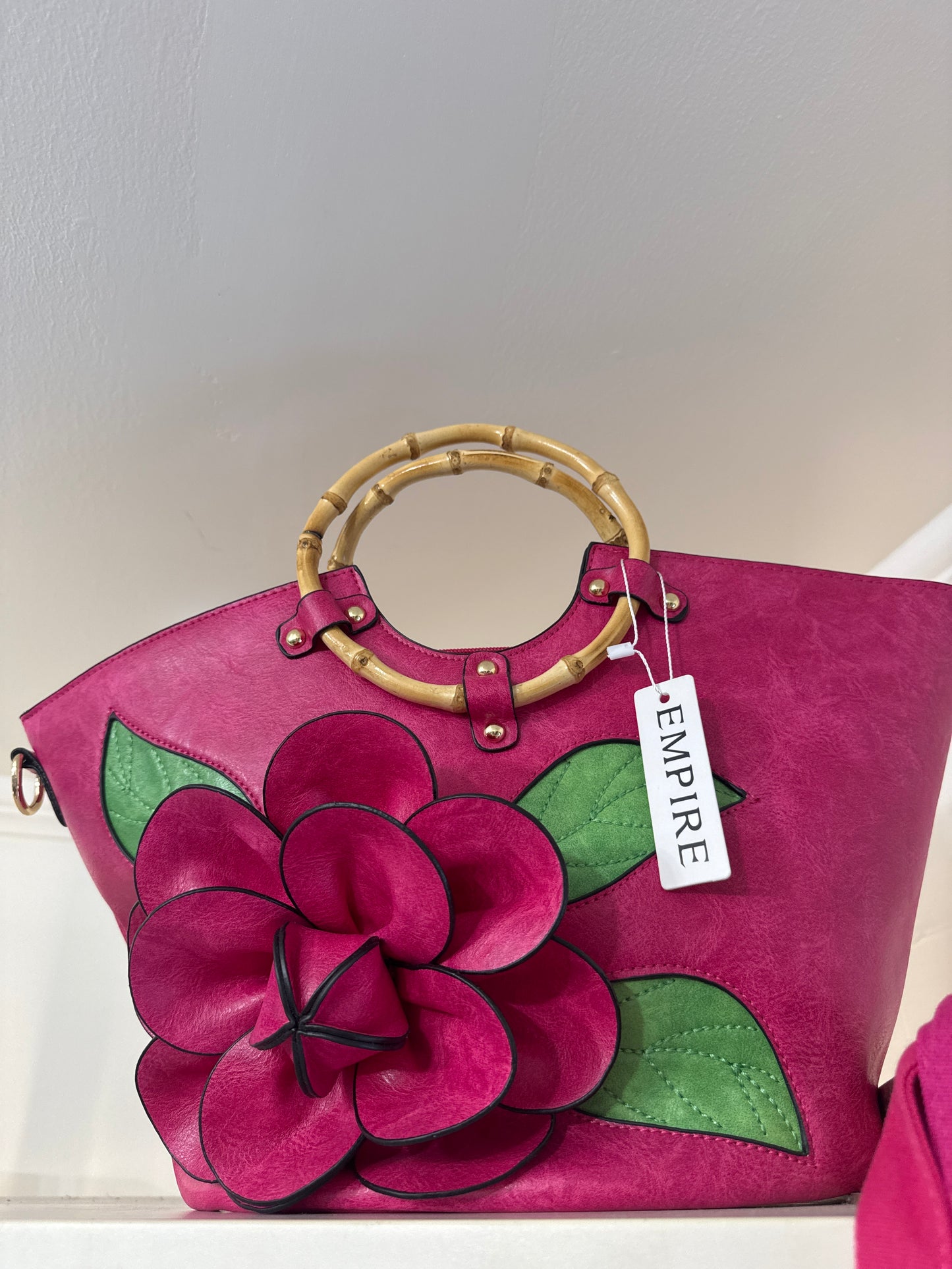 Rosette Clutch pink