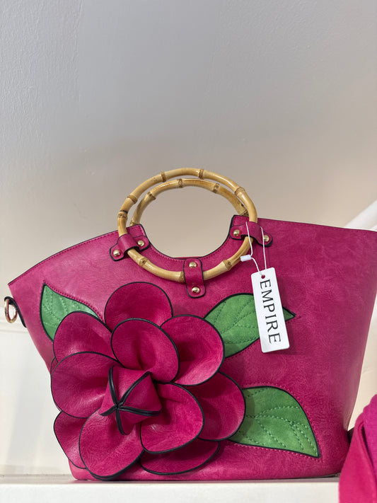 Rosette Clutch pink