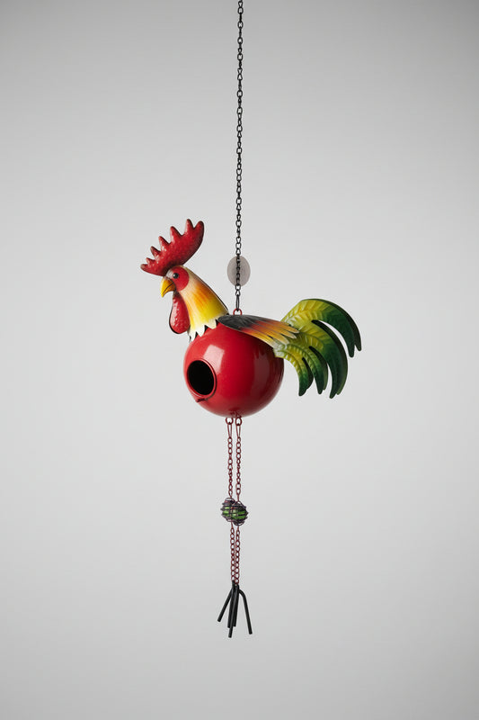 Rooster Bird House