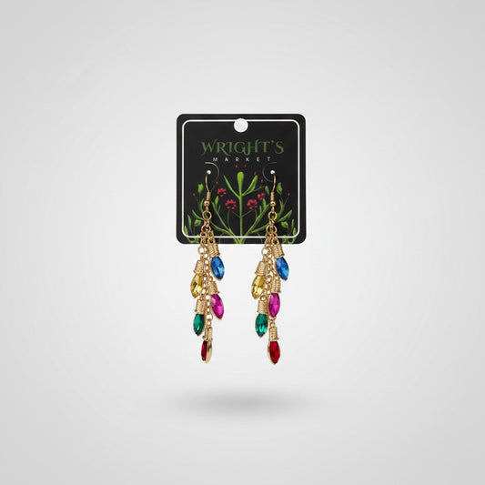 Christmas Fringe Lightbulb Earrings