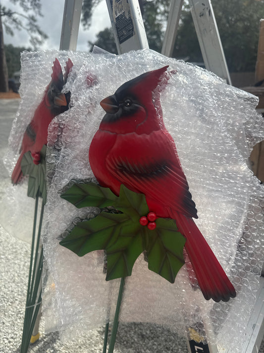 Assorted Metal Christmas Cardinal