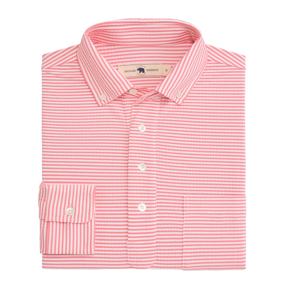 Onward Reserve- Drift Long Sleeve Shirt - Sea Pink