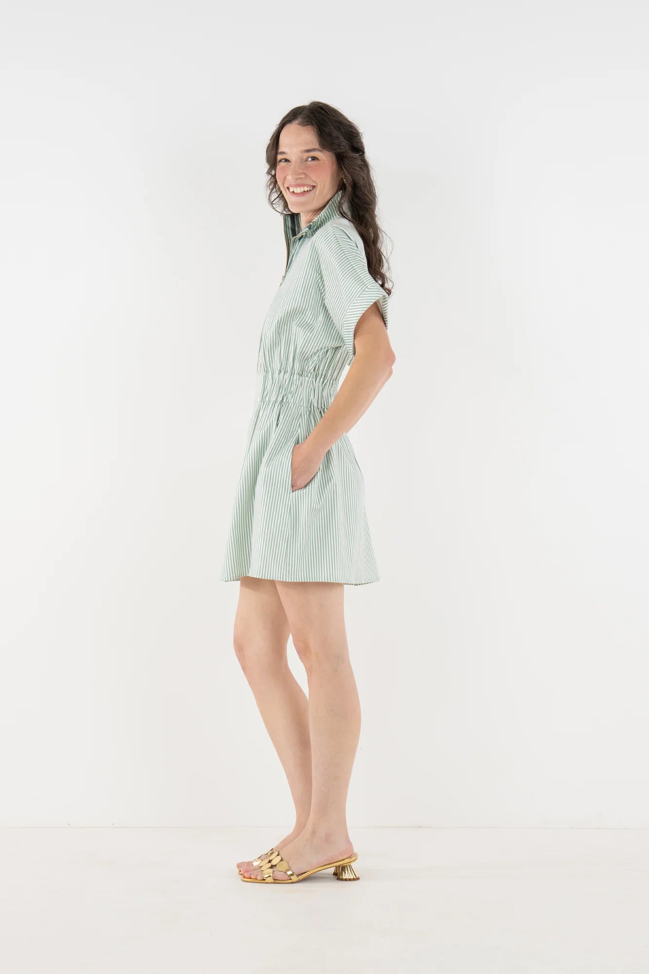 Emily McCarthy Pullover Dress – Feldspar Stripe