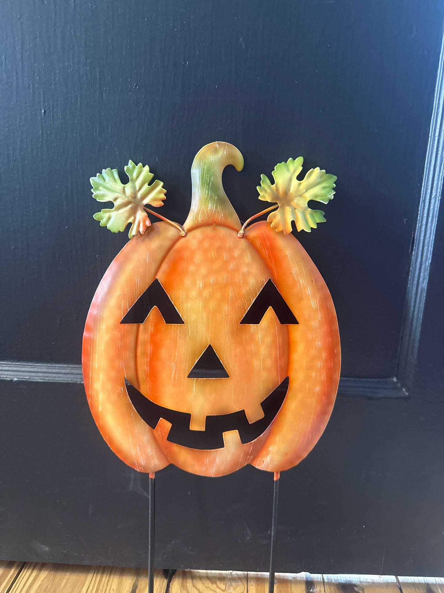 Metal Halloween Jack On 2 Poles