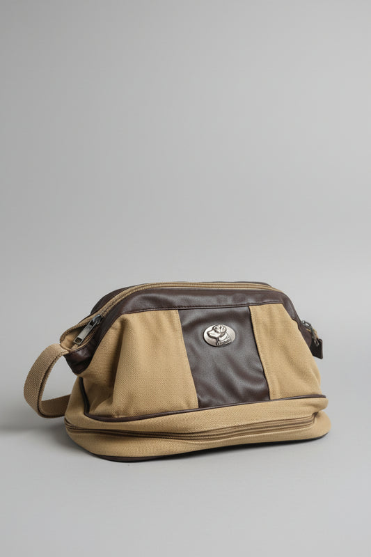 Zep-Pro Khaki Canvas Shave Kit Gunmetal Concho- Labrador