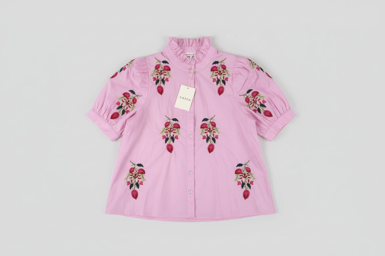 Baby Pink Floral Blouse