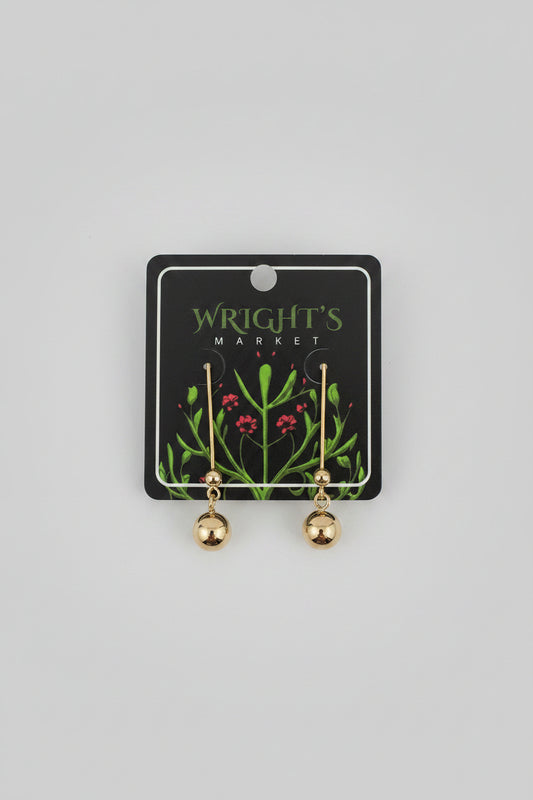End Ball & Bar Earrings