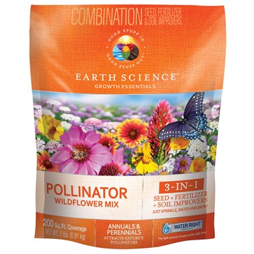 Earth Science® Wildflower Pollinator Mix - 2lb - 200sq ft Coverage