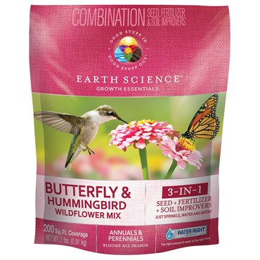 Earth Science® Butterfly & Hummingbird Wildflower Mix - 2lb - 200sq ft Coverage