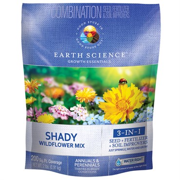 Earth Science® Wildflower Shady Mix - 2lb - 200sq ft Coverage