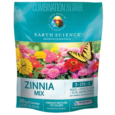 Earth Science® Zinnia Mix - 2lb - 200sq ft Coverage