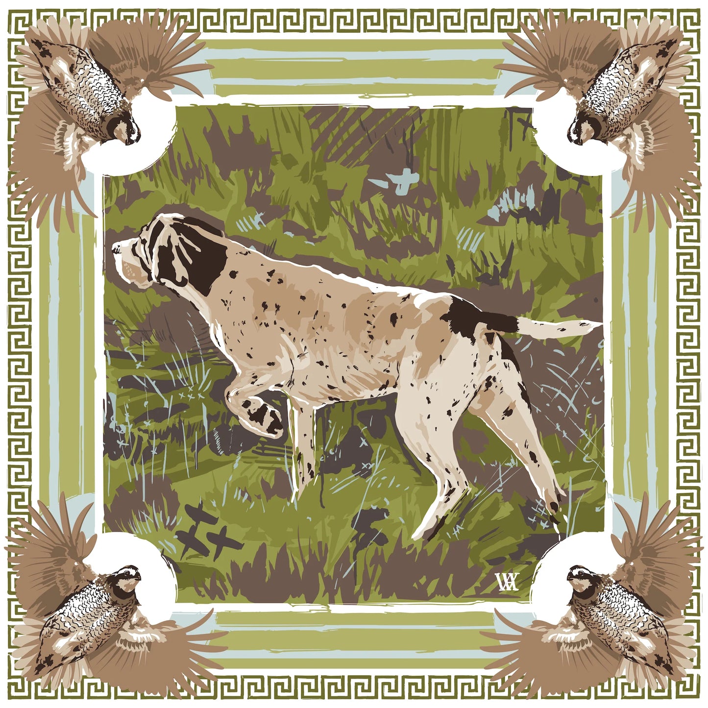 Austin Williams Olive Pointing Strong 25x25 Scarf