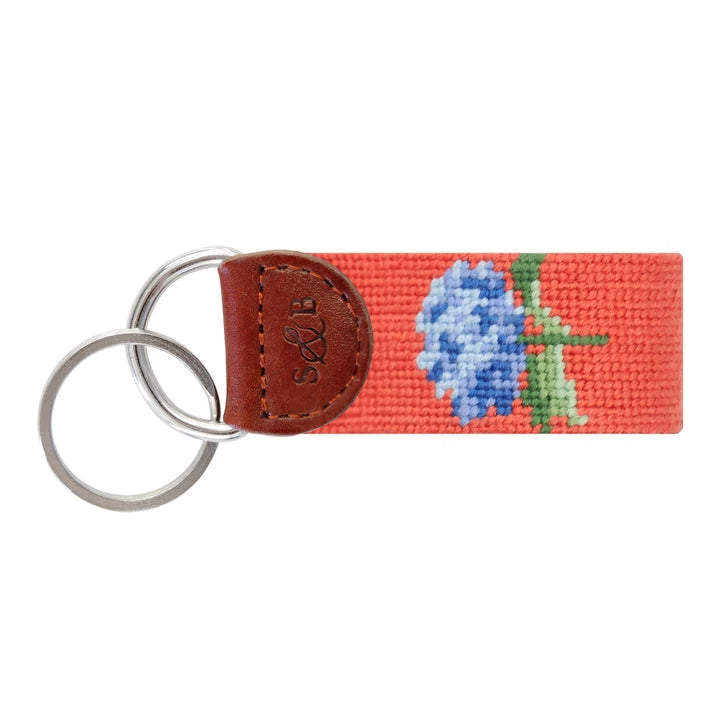 Smather's & Branson Hydrangea Key Fob - Melon