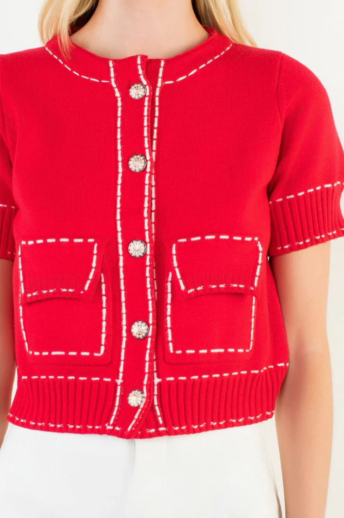 The Rosewood Button Cardigan