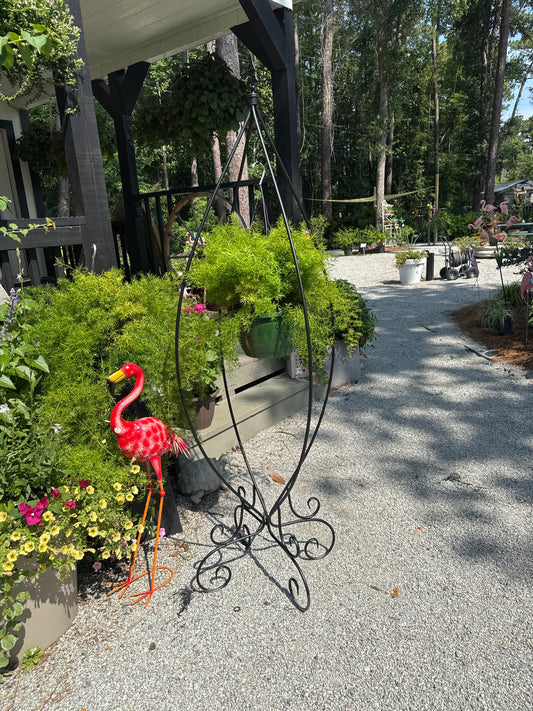 72" Black Metal Basket Hanger – Cinderella Style Grandeur