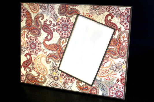 Homemade Picture Frame- Fall Paisley