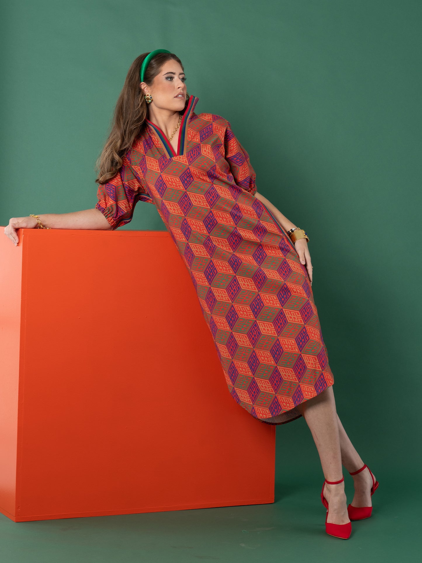 Poppy Caftan- Vintage Monogram