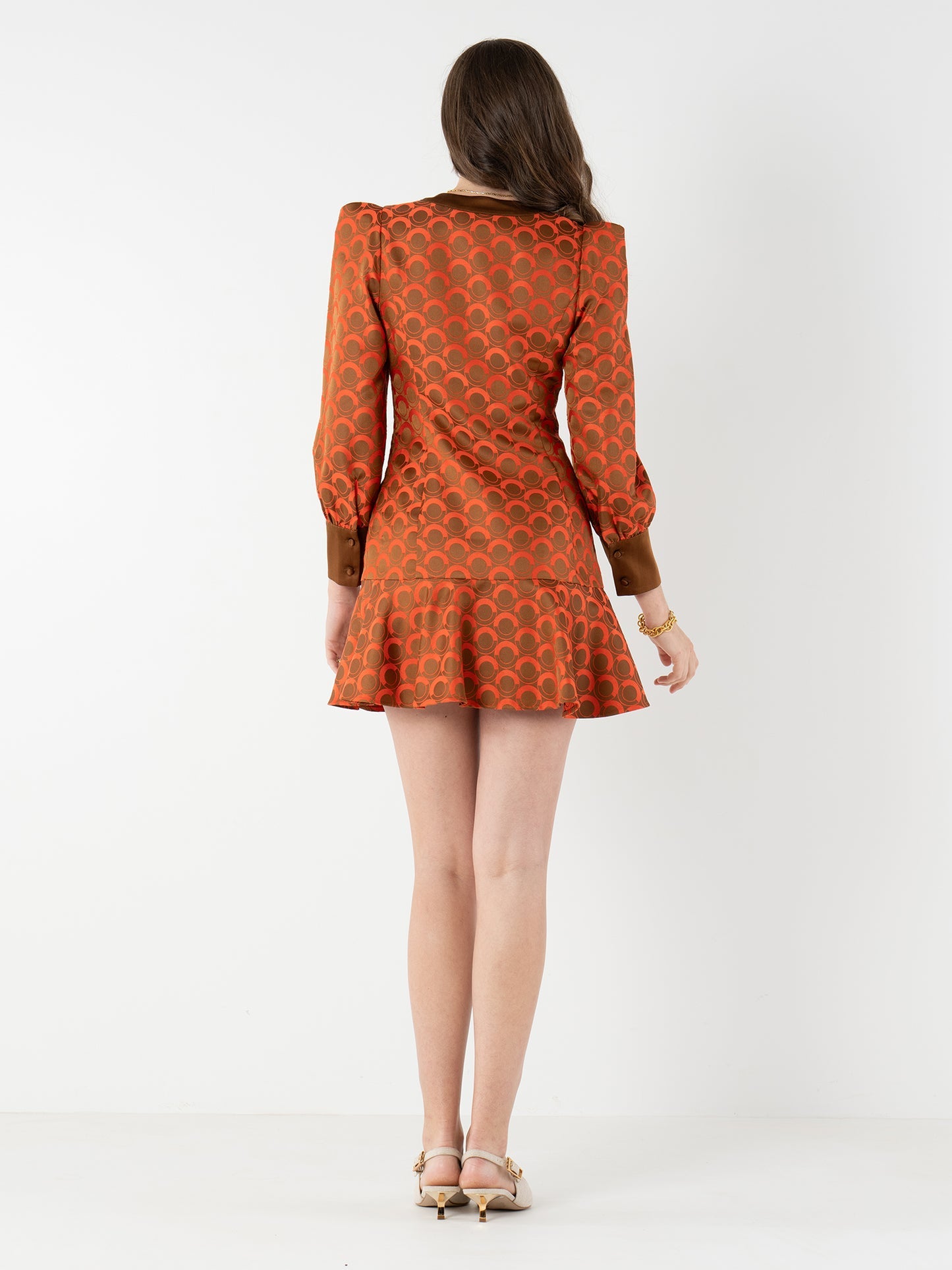 Jenny Dress- Tangerine Mod