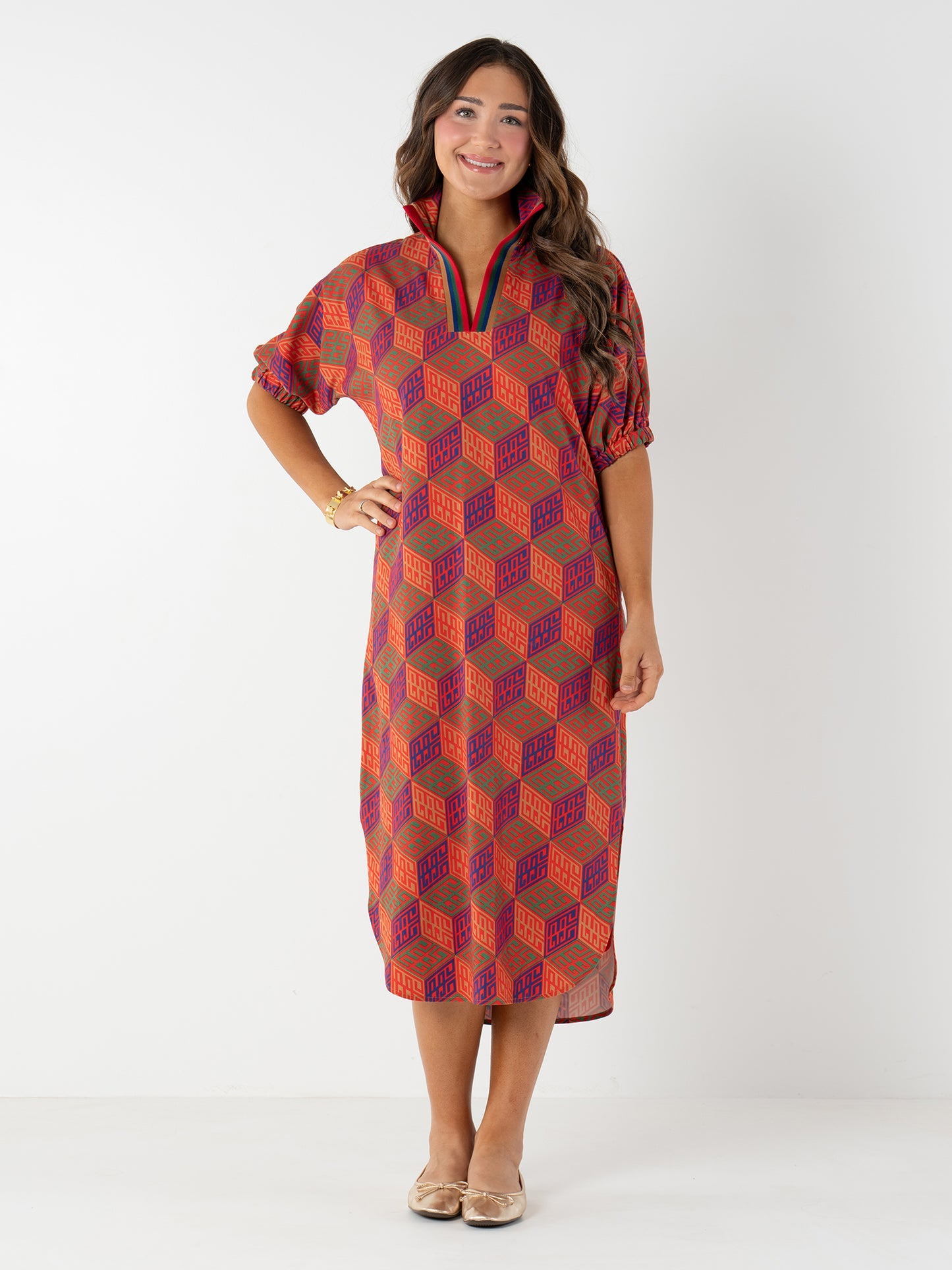 Poppy Caftan- Vintage Monogram