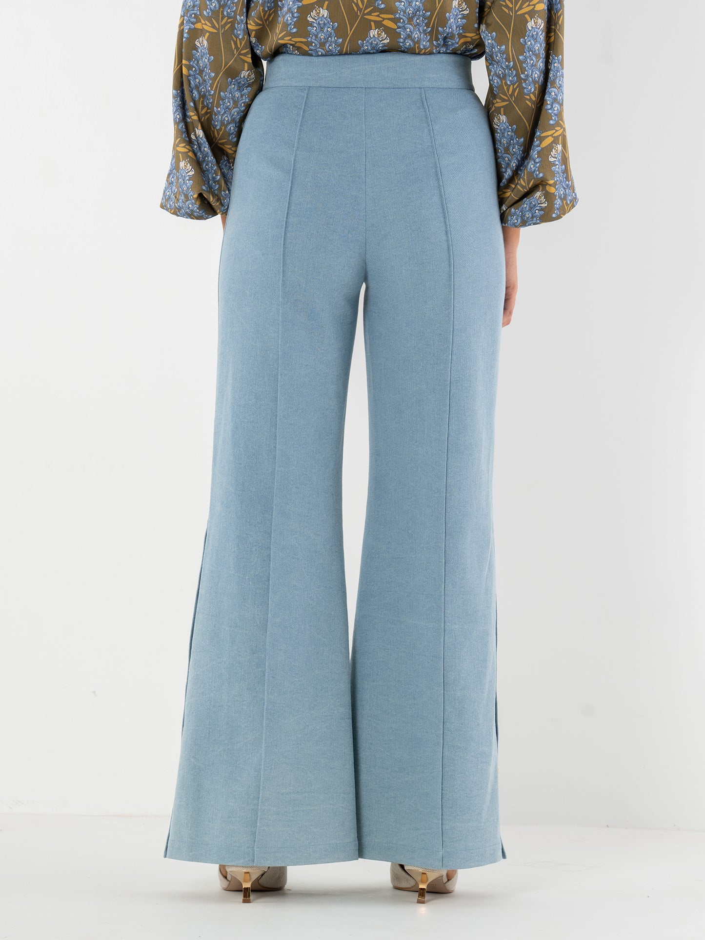 Emily McCarthy Denim Paisley Pant