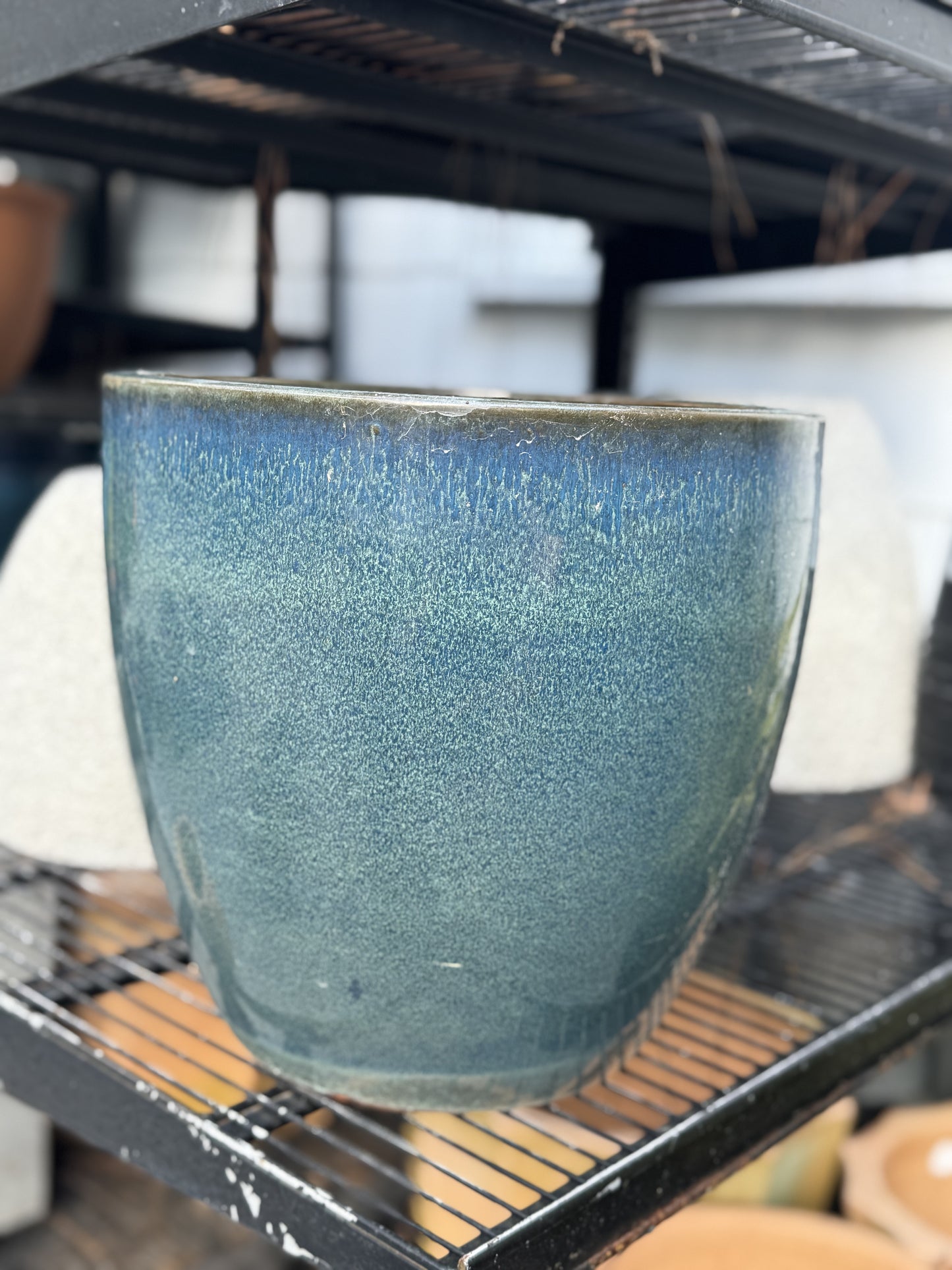 MCarr Egg Planter Falling Green 11.4"