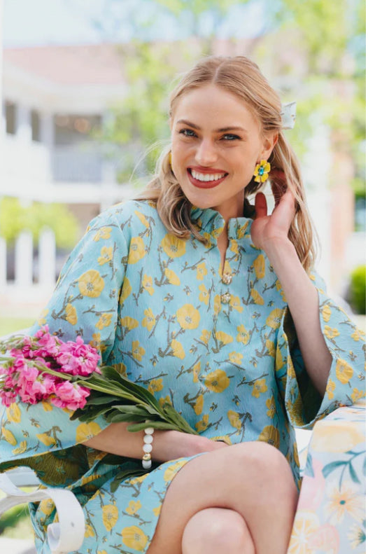 Brianna Cannon Caftan - Golden Cali Flowers
