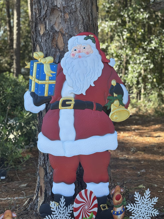 72" Metal Christmas Santa