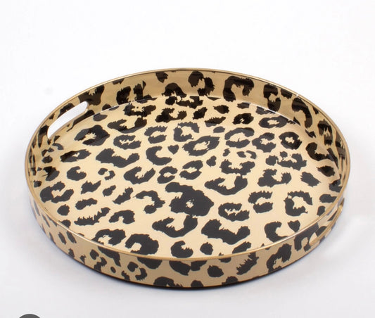 Leopard Round Tray