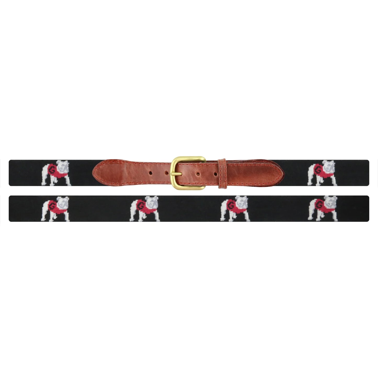 Smathers & Branson Georgia Bulldogs Belt – Black | Men’s Premium Accessories