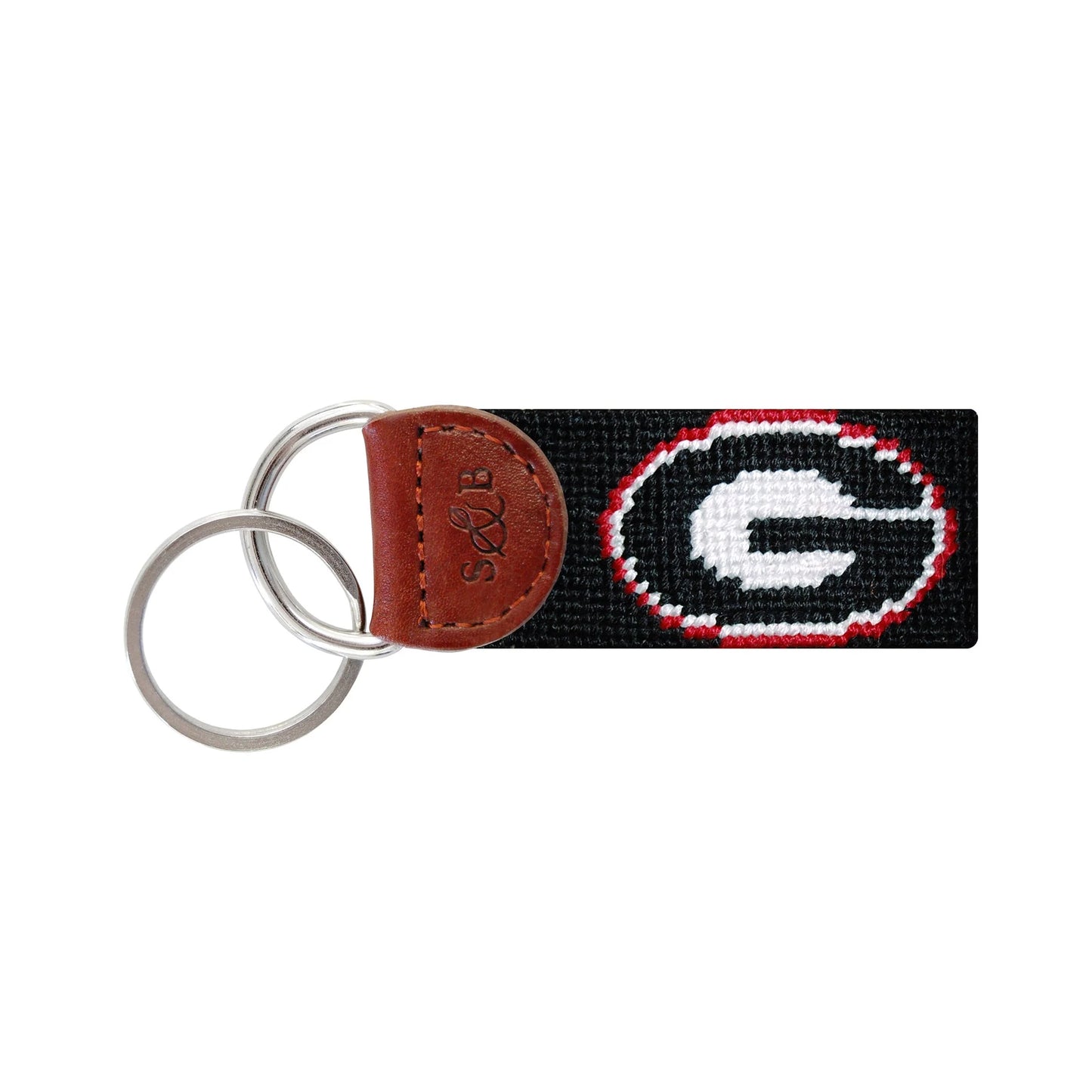 🖤🐾 Smathers & Branson Georgia “G” Black Key Fob — Timeless, Durable & Perfect for Dawg Fans
