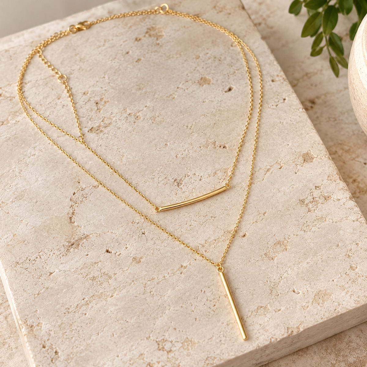 Golden Hour Bar Necklace