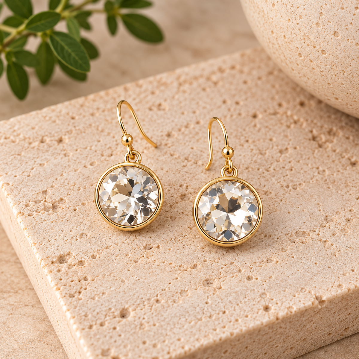 Crystal Radiance Drop Earrings