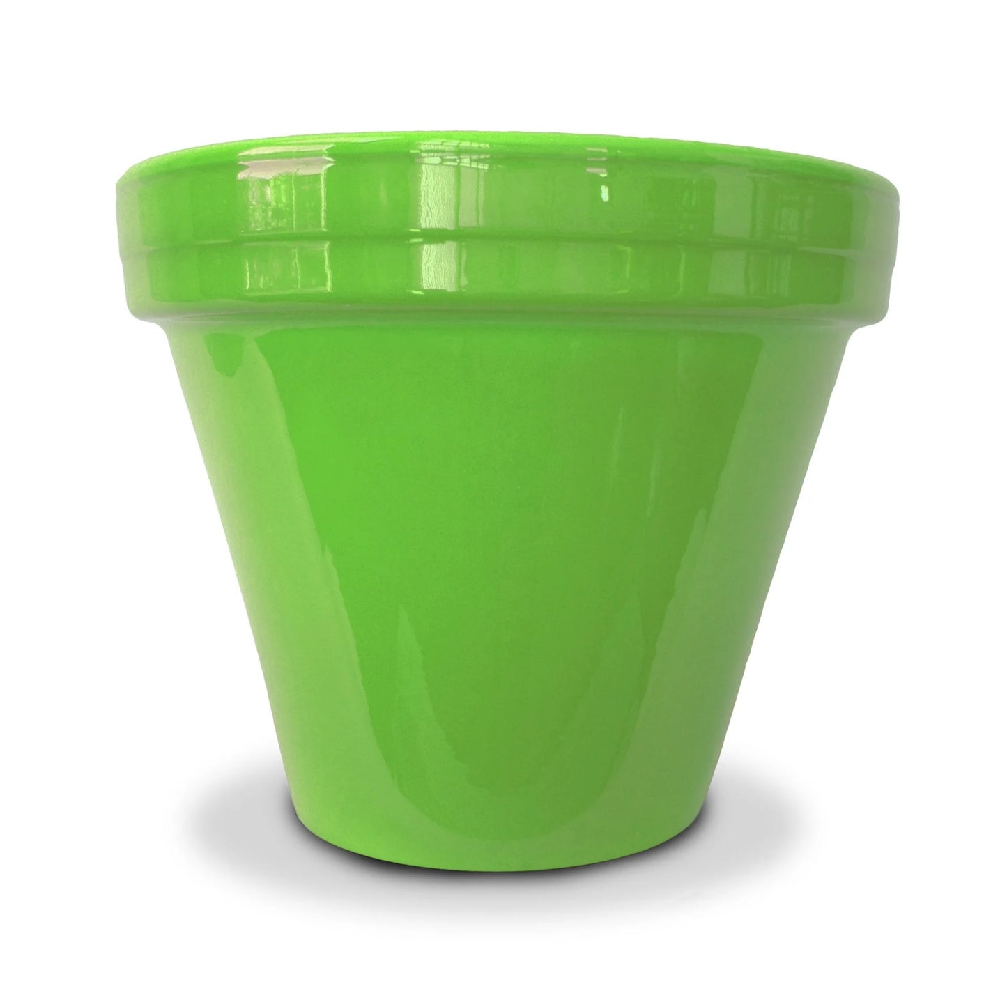 🪴 Ceramo Power Coat Standard Pot – Bright Green (6.5”)
