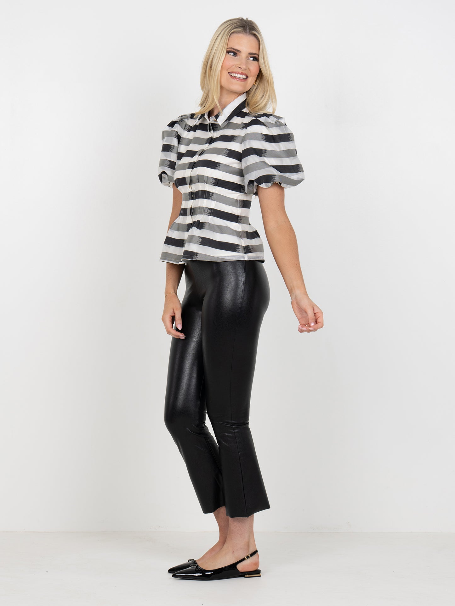 Emily McCarthy Britt Top – Truffle Stripe | Women’s Boutique Fashion