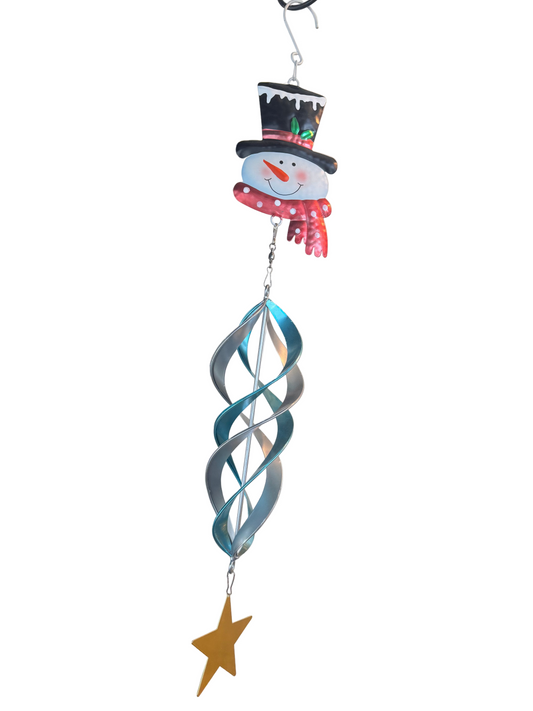 Metal Snowman Spinner