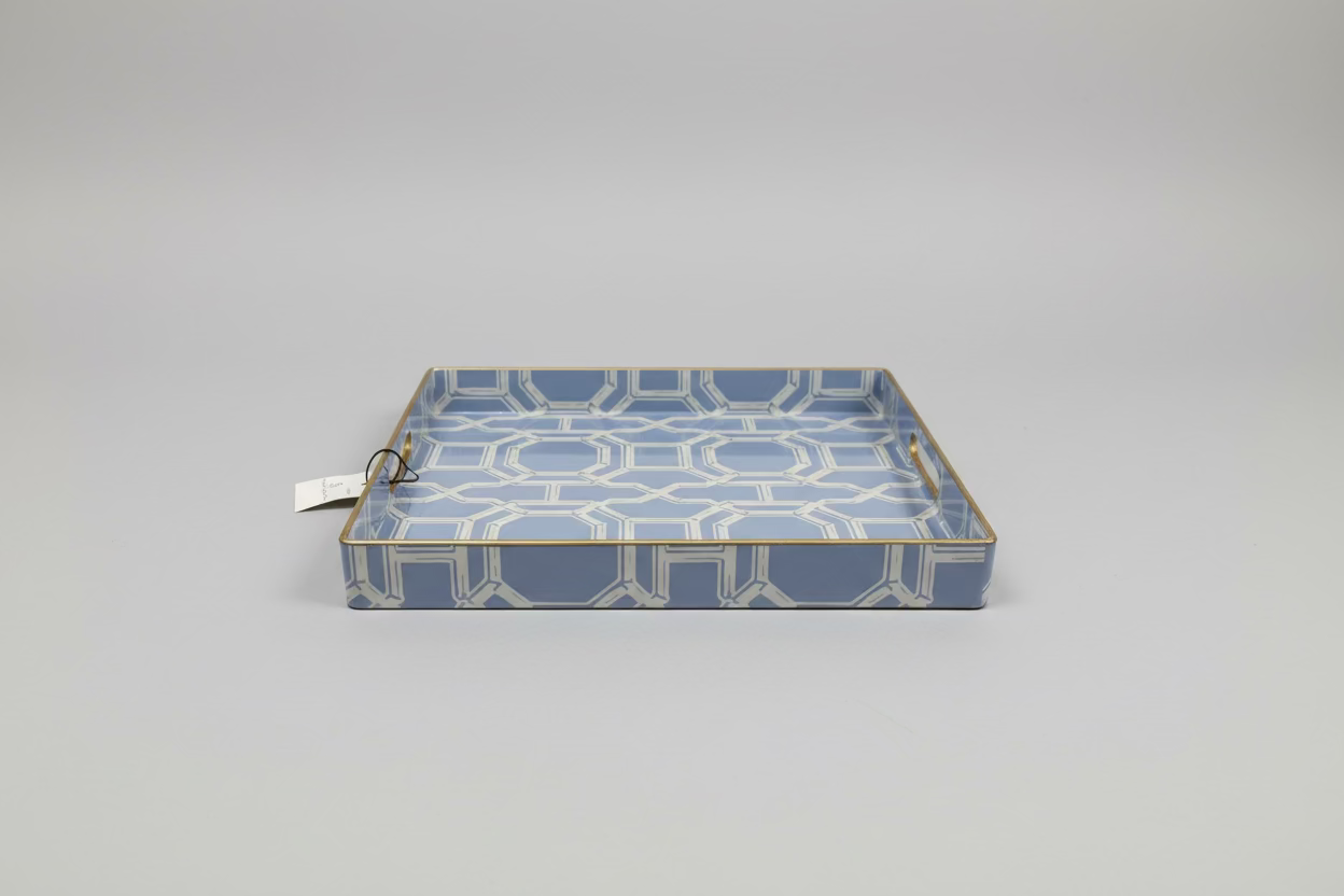 Bamboo Trellis Square Tray