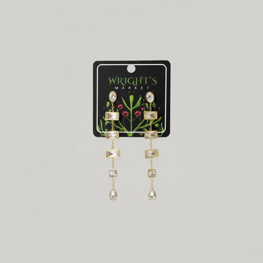 Wrightfully Waldhour Baggette Shaped Earrings