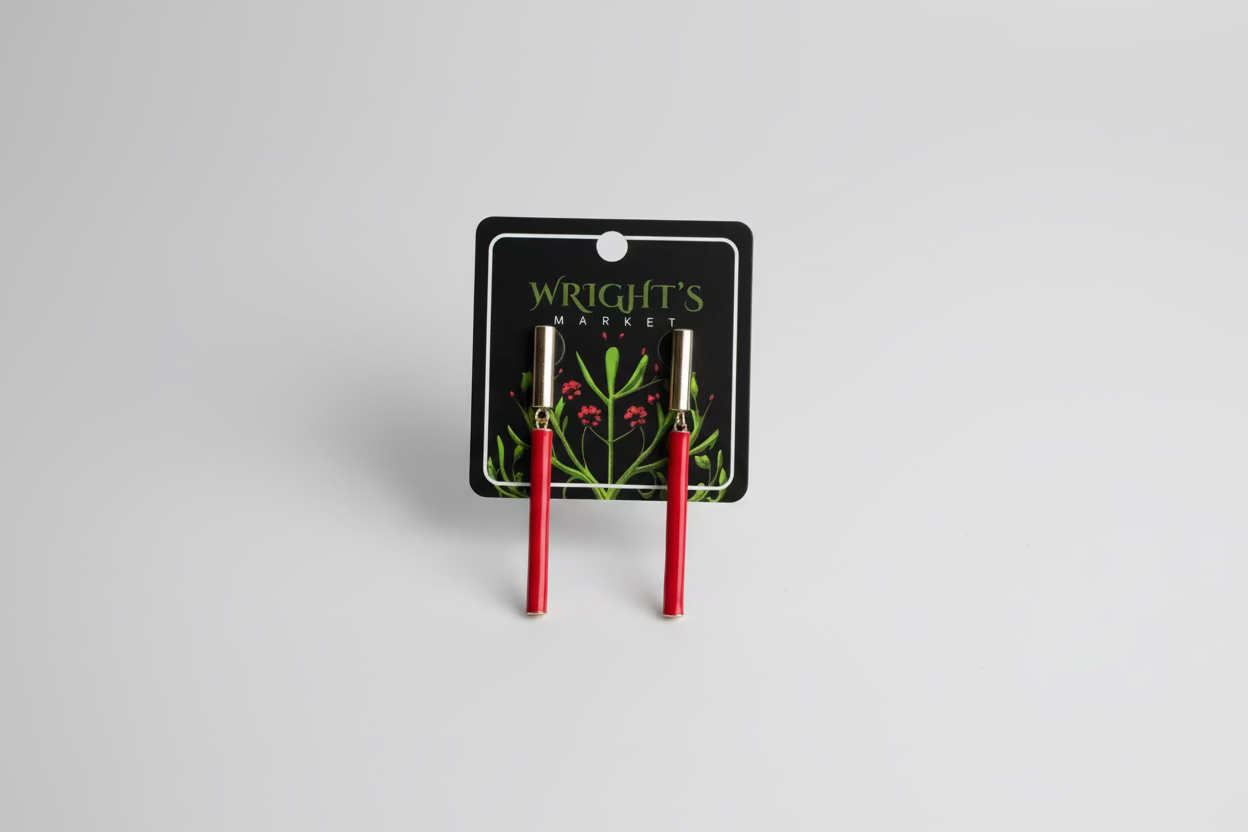 Linked Bar Drop Earrings
