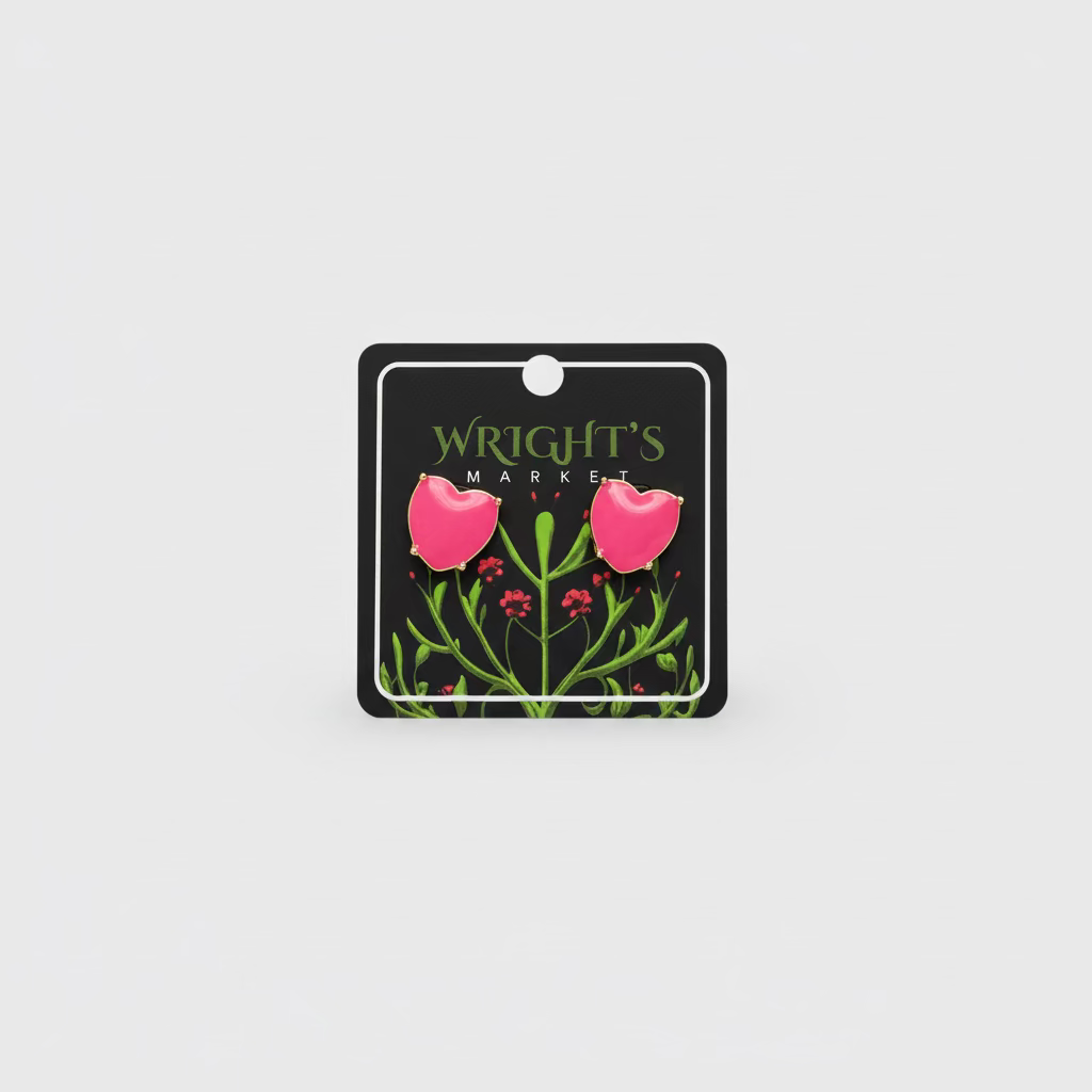 Coated Heart Studs