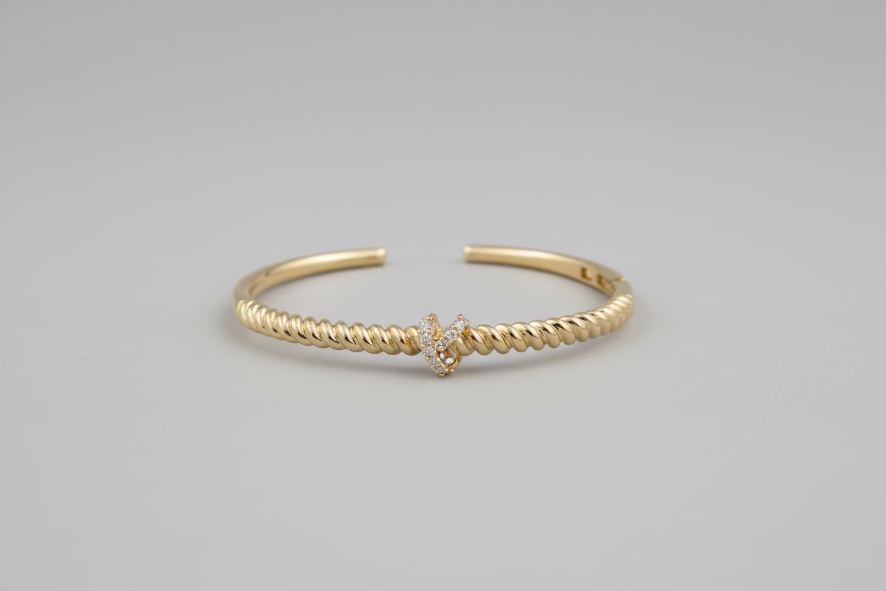 Gold Knot Bangle