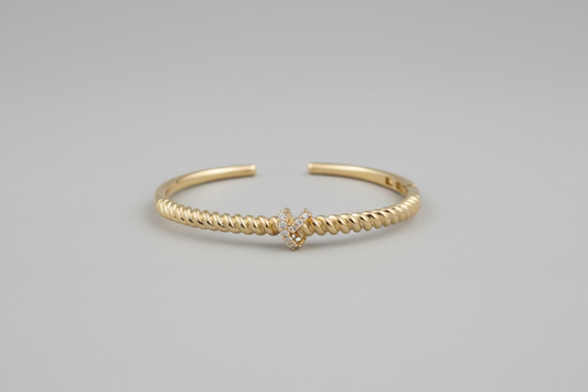 Gold Knot Bangle