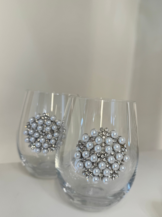 Pearl Stemless Wineglass