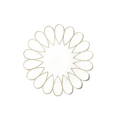 Coton Colors Deco Gold Scallop Round Placemat