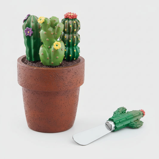4-Piece Hand-Painted Cheese & Butter Spreader Set with Cactus Base – Cactus
🌵 Whimsical Charm. Southern Hospitality. A Tabletop Conversation Piece.