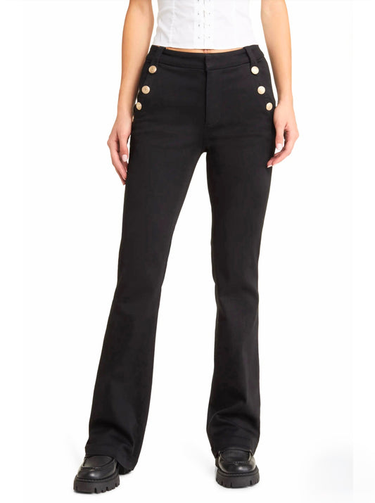 1822 33" BETTER BUTTER SAILOR SLIM BOOT JEAN in BLACK